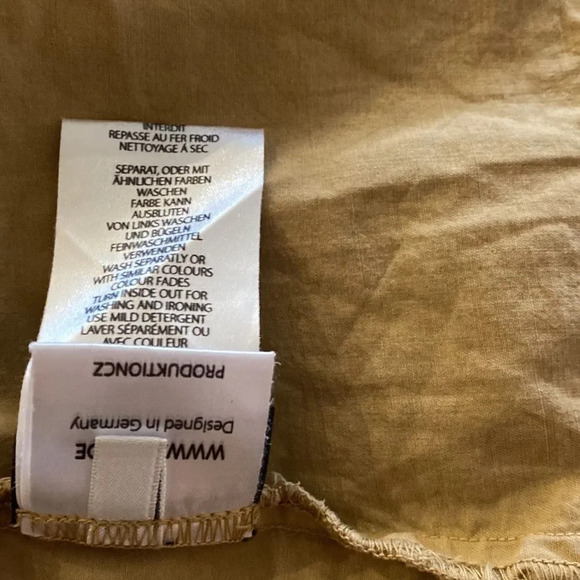 Oska jacket sz 1 (6/8) tan button closure pockets great pre owne - Picture 8 of 9